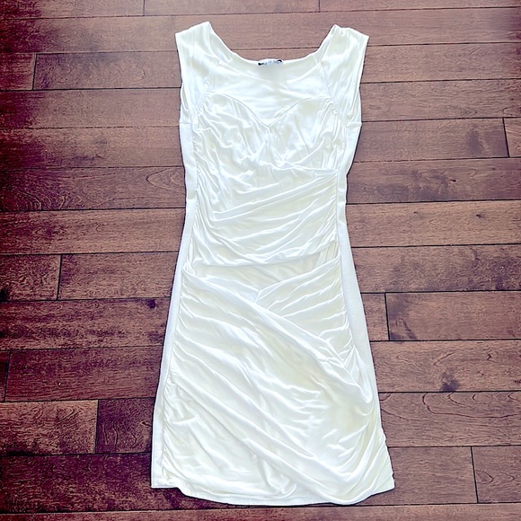 Bebe Bandage Bodycon White Dress XS - Picture 1 of 6